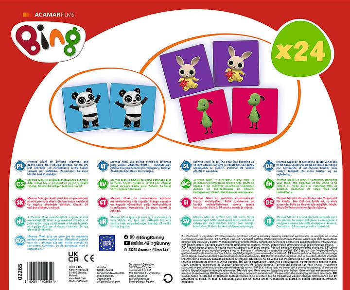 Produktbild Bing TREFL Memory Game (Deutsch, Englisch)