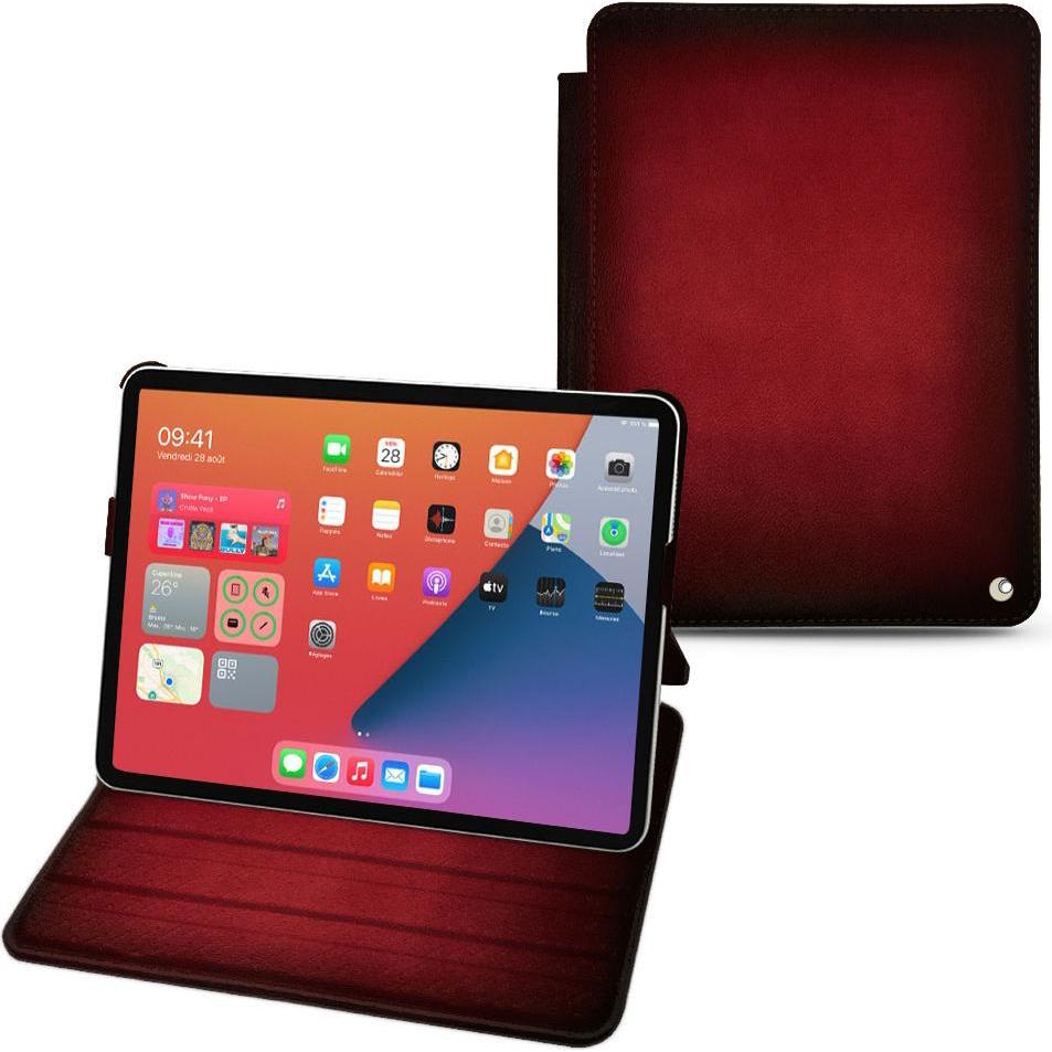 Noreve Lederschutzhülle horizontal (iPad mini 6), Tablet Hülle, Rot