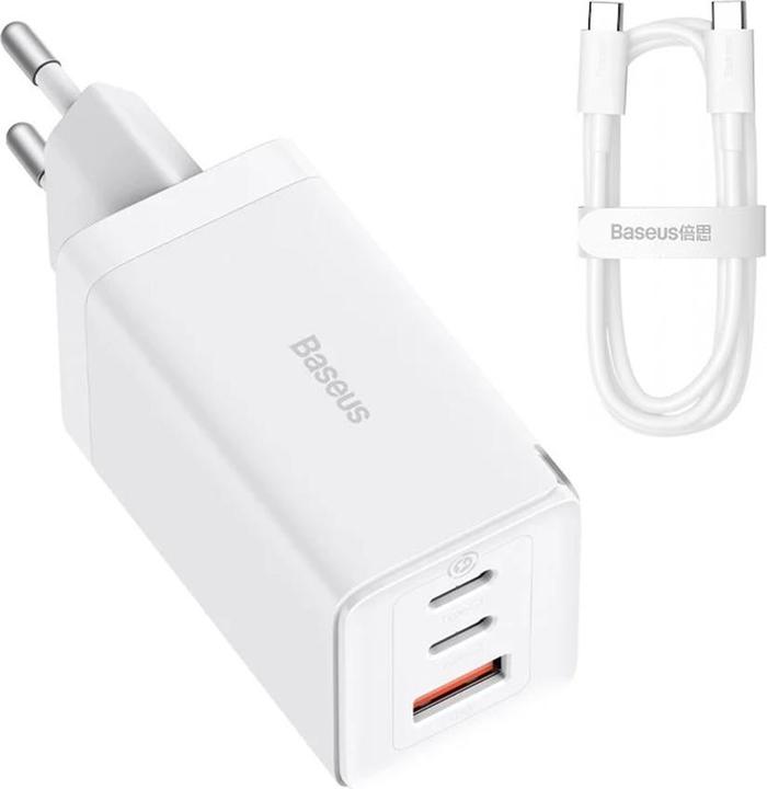 Actual product image Baseus GaN5 Pro (65 W, 3 ports)