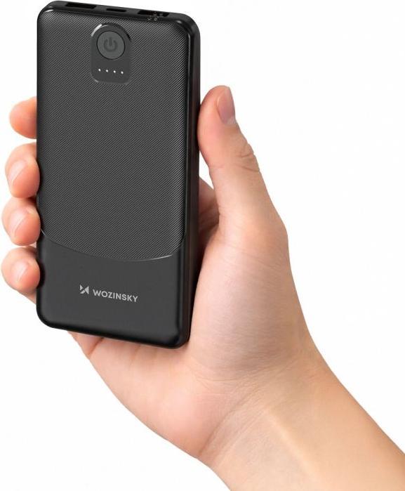 Produktbild Wozinsky Powerbank Wpower 10.000 mAh - Schwarz (10000 mAh, 10 W, 37 Wh)