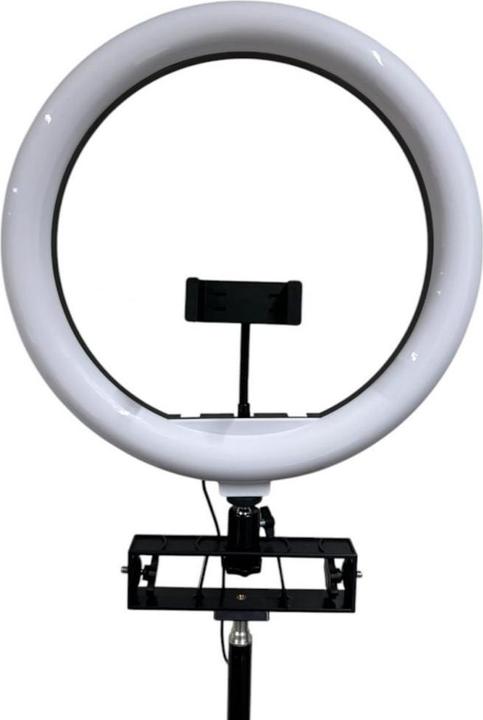 Produktbild iLike S14 LED Selfie 36cm Ring Light Lamp + Tripod Stand 2.1m + Shelf&3x phone / Mic Holder