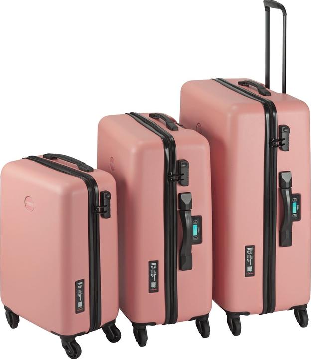Princess Traveller Prinzessinreisende PT01 -Skala - Koffer mit integrierter Waage - Peony Pink - SML (35 l)