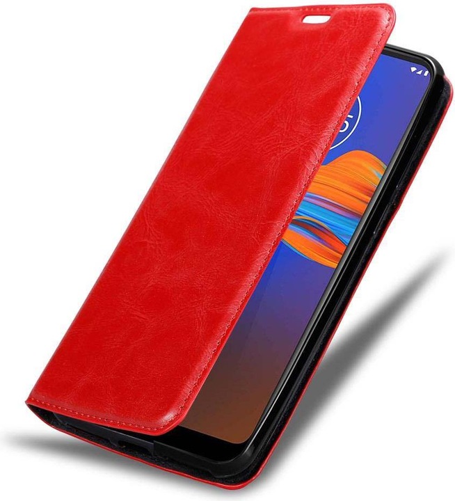 Actual product image Cadorabo Book Invisible Magnet Cover (Motorola Moto E6 Plus)