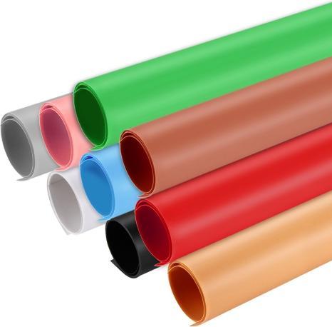 Actual product image Puluz Photography Background PVC Paper Kits for Studio Tent Box, Size: 121cm x 58cm (Green) (58 cm)