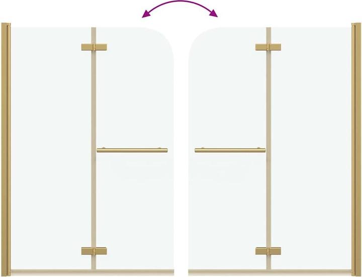 Actual product image vidaXL Duschabtrennung (95 cm, 140 cm)