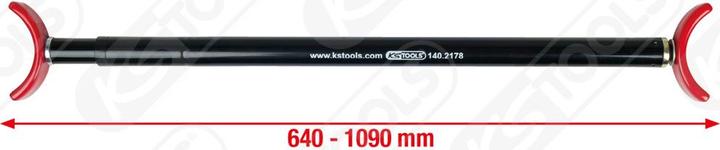 Actual product image KS Tools Telescopic engine compartment and tail gate supports, 64-109 cm