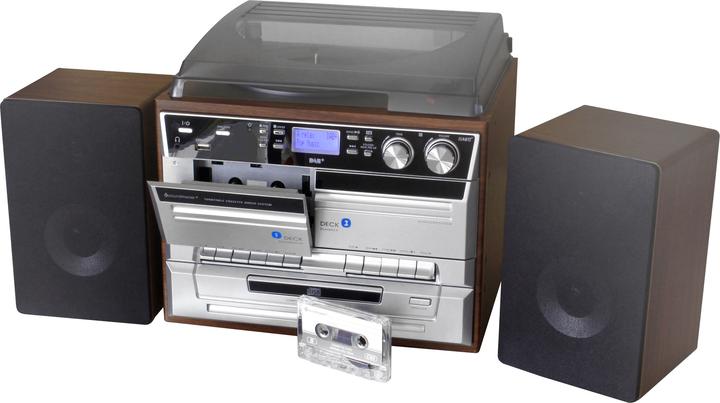 Produktbild Soundmaster MCD5550D (CD Player, Tape-Deck, Plattenspieler, Bluetooth, 2x 2.5 W)
