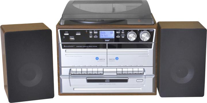 Produktbild Soundmaster MCD5550D (CD Player, Tape-Deck, Plattenspieler, Bluetooth, 2x 2.5 W)