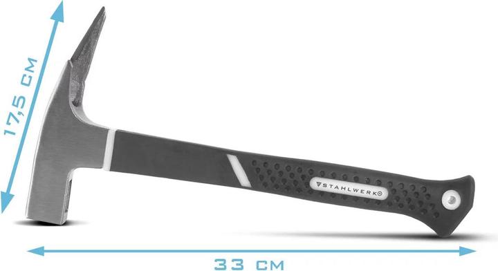 Produktbild Stahlwerk Hammer 4er Set Klauenhammer, Maurerhammer, Latthammer und Gummihammer (750 g)