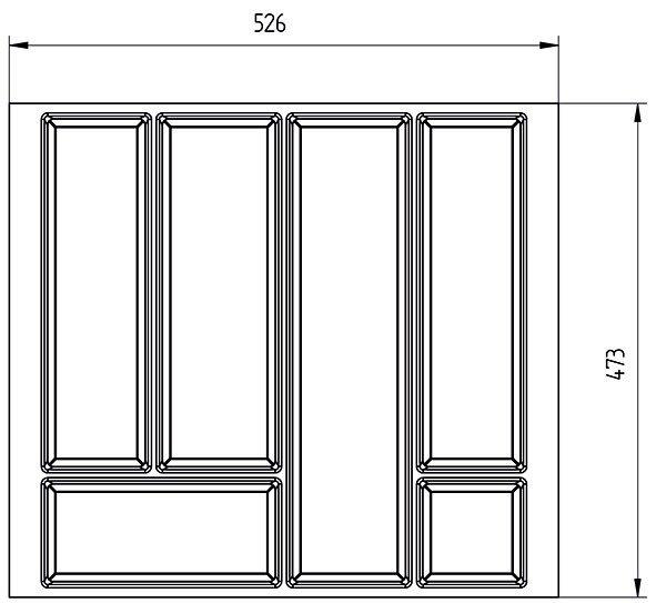 Productafbeelding Agoform Bestekbakjes Forno voor Blum Legrabox