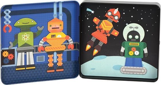 Produktbild Petitcollage Magnetspiel on the go Roboter (Deutsch, Englisch, Französisch, Italienisch)