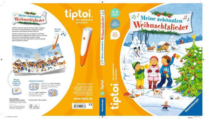 Actual product image Ravensburger tiptoi Meine schönsten Weihnachtslieder (German, Cee Neudert, 2022)
