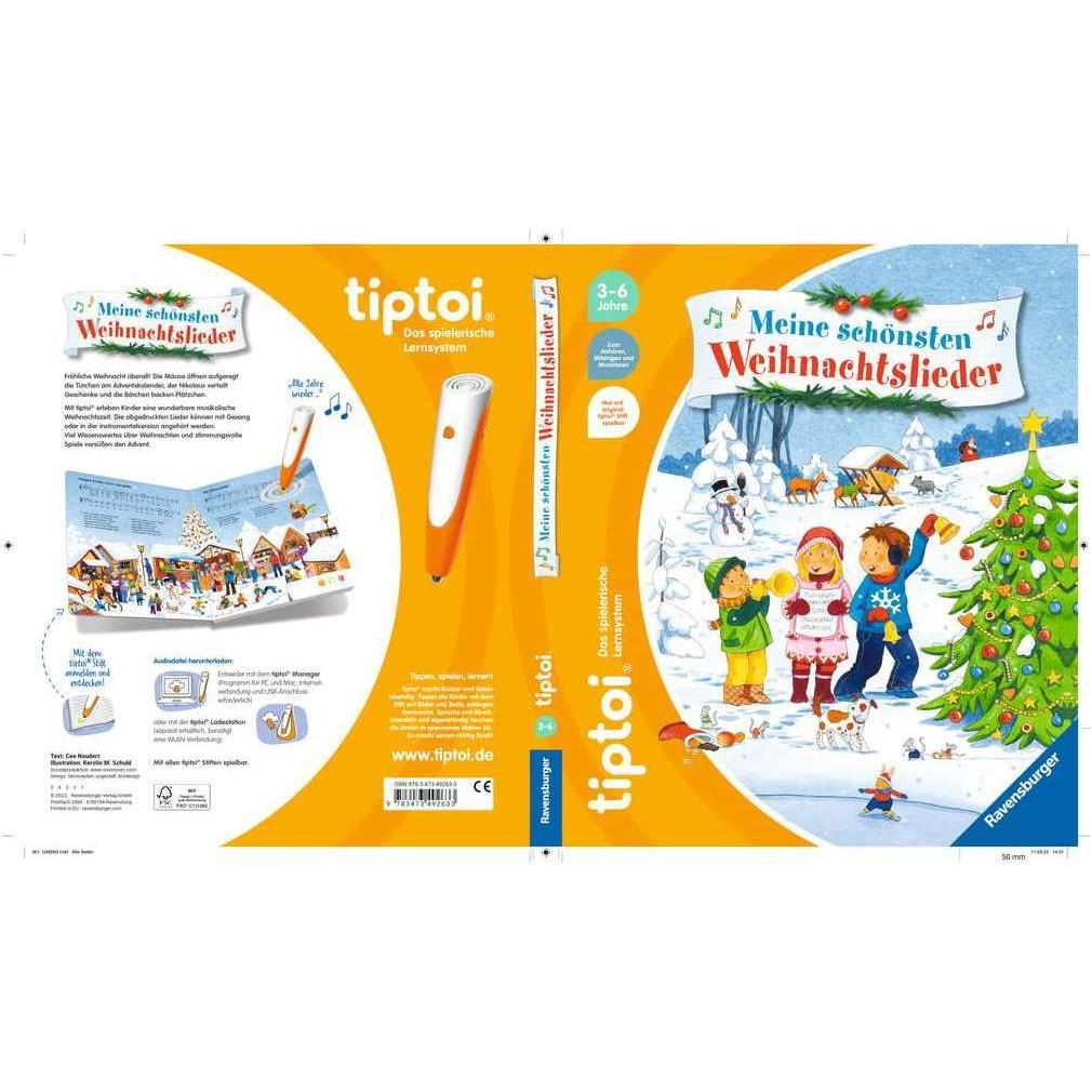 Thumbnail - tiptoi Meine schönsten Weihnachtslieder, Kinderbücher von Cee Neudert