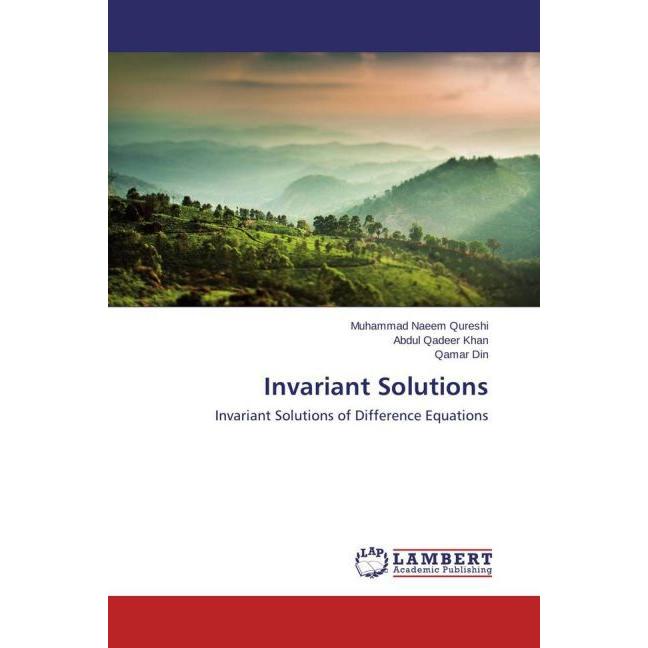 Invariant Solutions, Fachbücher von Qamar Din, Muhammad Naeem Qureshi, Abdul Qadeer Khan