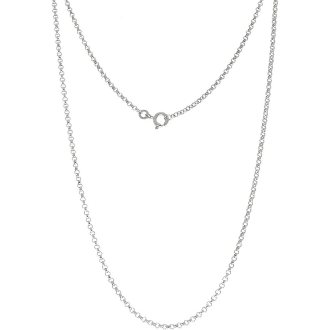 Luxxos, Halsschmuck, Erbskette 2,00 mm aus 925 Sterling Silber, (925 Sterling Silber, 50 cm)