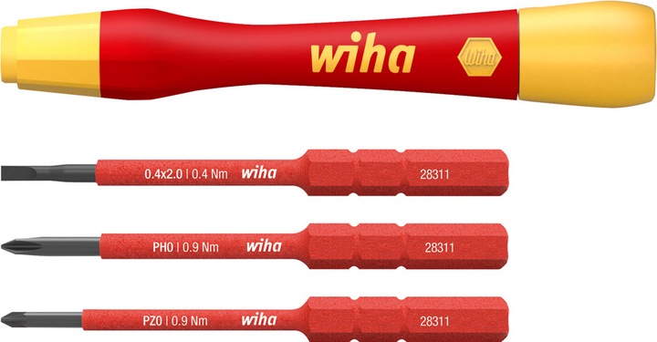 Actual product image Wiha PicoFinish slimVario (Slotted screws, Pozidriv cross recess (PZ), Phillipps cross recess (PH))