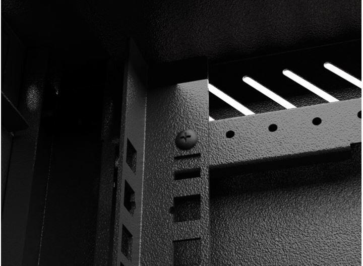 Produktbild Lanberg Szafa Instalacyjna Rack Wisząca 10 9u 300x300 Czarna Drzwi Przeszklone (Flat Pack) (9 HE, 10 Zoll Rack)