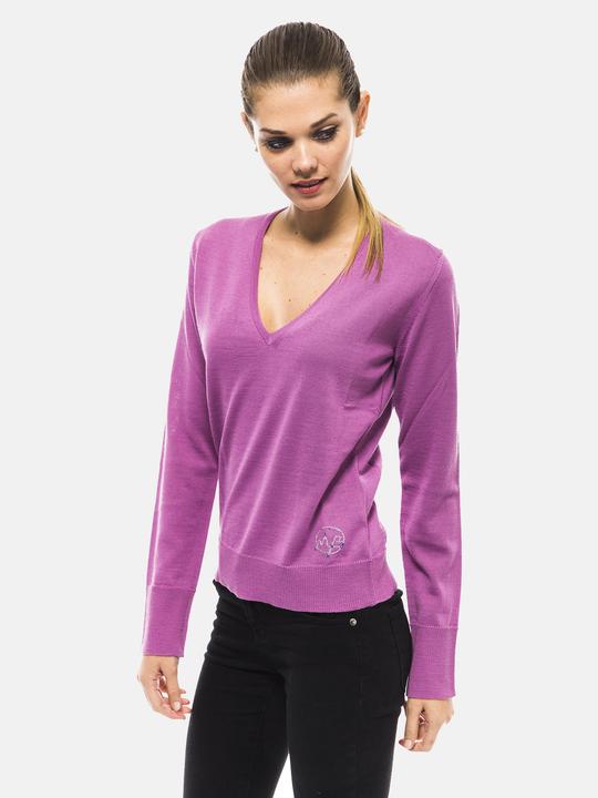 Produktbild Montana Frauen Leder Pullover - Valora Lux Modell - Made In Italy (42)