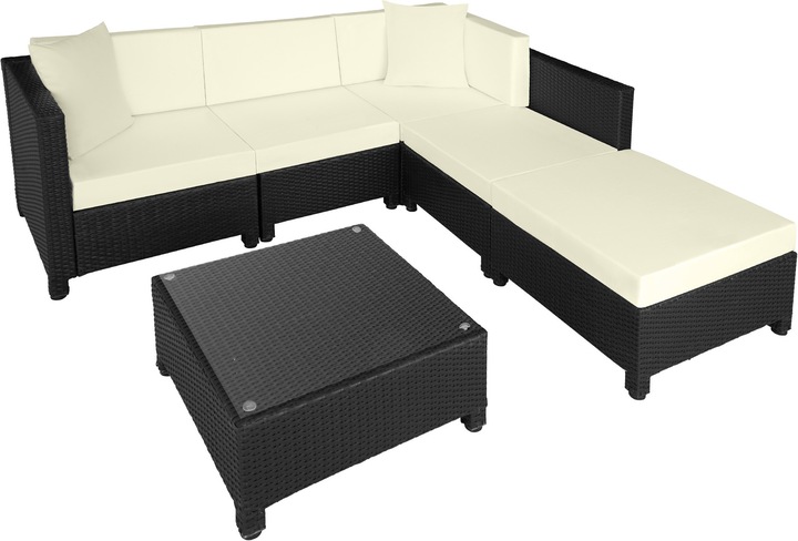 Immagine prodotto tectake set da giardino in rattan con telaio in alluminio, variante 2