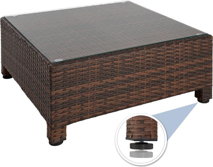 Actual product image tectake Rattan lounge