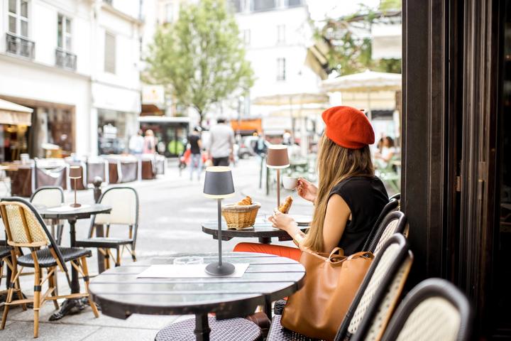 Produktbild Globo Tischleuchte Ridley I grau matt LED (350 lm)