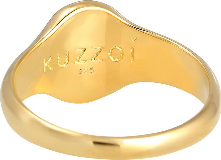 Immagine prodotto Kuzzoi Anello Basic Cool Signet Ring Uomo Argento 925 opaco (62, 925 Argento)