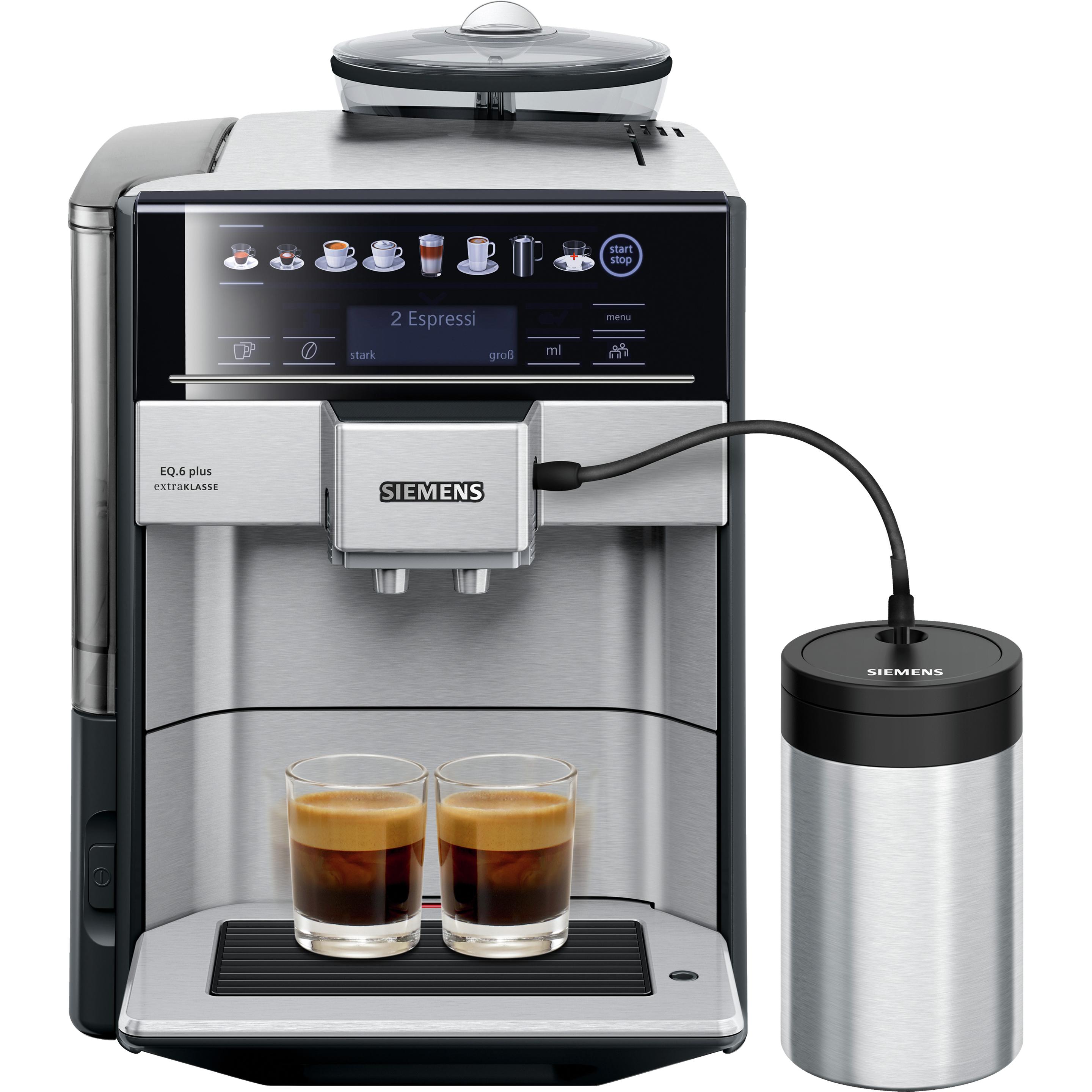 Siemens EQ6 plus, Macchina da caffè automatica, Argento