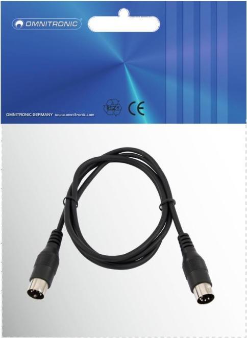 Image du produit Omnitronic Câble DIN 5 pôles MIDI 6m (6 m)