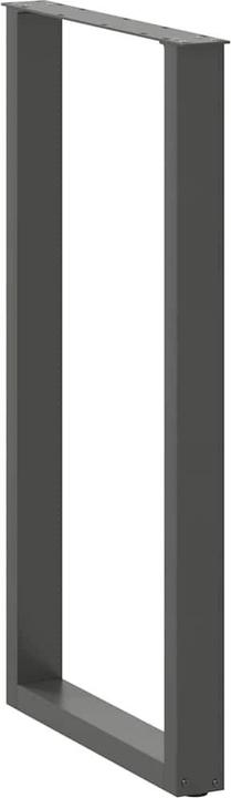 Image du produit vidaXL Pieds de table basse en U 2 pcs. Anthracite 60x(110-111) cm Pied de table en acier