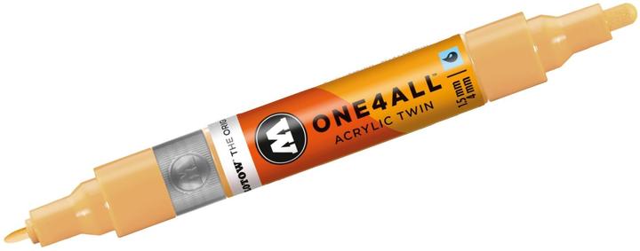 Actual product image Molotow Marqueur pour Maquettes - One4All Twin - Acrylique Beige Sahara Pastel - 1,5/4mm - -009 - 15 cm (Beige, 4 mm, 1 x)