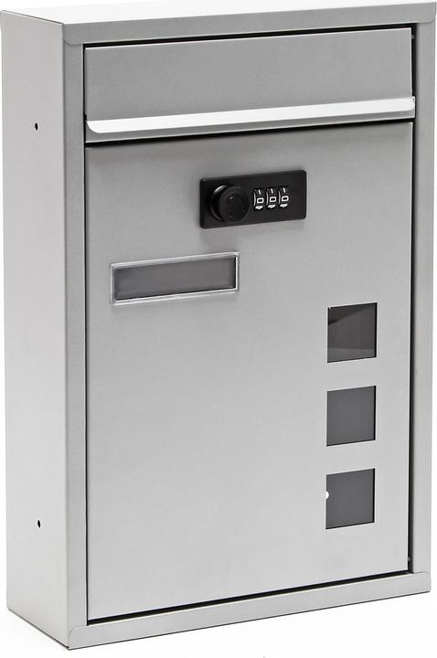 Wiltec Wall Mailbox Code Lock Letterbox Postbox Pillar Letter Mail Post Box