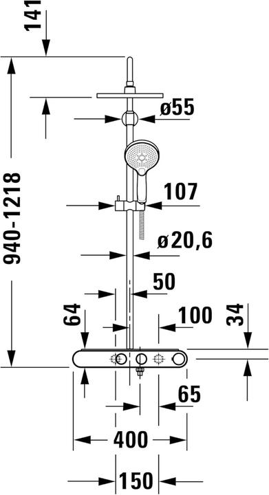 Immagine prodotto Duravit Sistemi doccia Sistema doccia