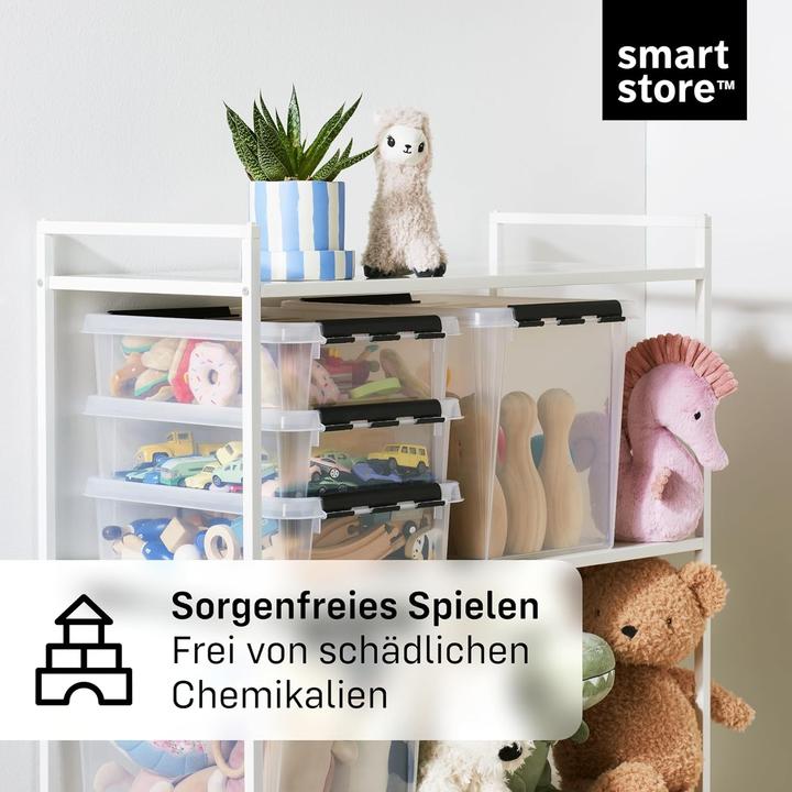 Actual product image Smartstore Transparent Storage Boxes with Lids (30 cm, 14 l, 10x)
