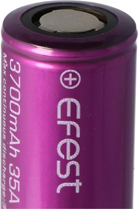 Actual product image Efest IMR21700 battery - maximum 30A current output (flat top) (1 pcs., 21700, 3700 mAh)