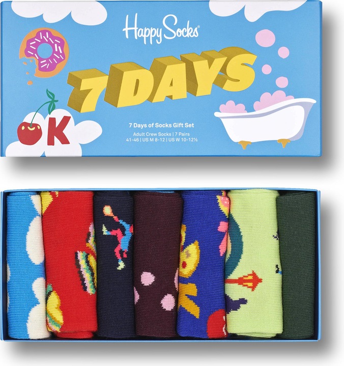 Image du produit Happy Socks Chaussettes décontractées et confortables (paquet de 7, 36 - 40)