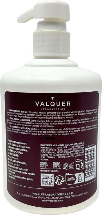 Immagine prodotto Valquer Gel extra forte 500ml (Gel per capelli, 500 ml)
