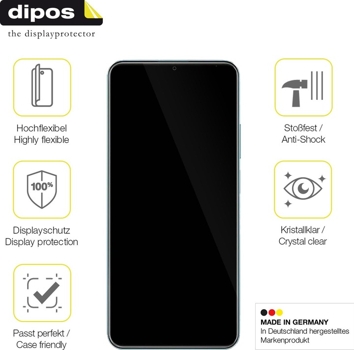 Produktbild Dipos 3D Full Cover Schutzfolie (1 Stück, Realme Note 50)