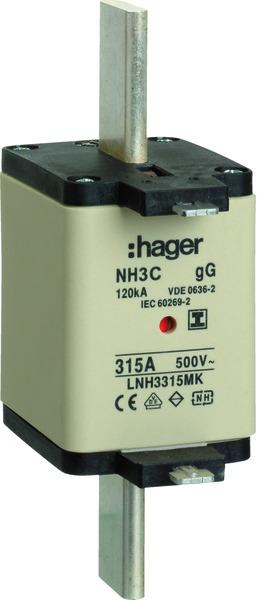 Produktbild Hager HAG LNH3315MK Sicherung NH3C 315A 500V gG S-frei MKen (315 A)
