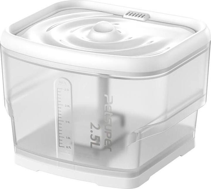 Produktbild Petsuper Intelligenter Wasserbrunnen für Haustiere2,5 l, Weiss (2.50 l)