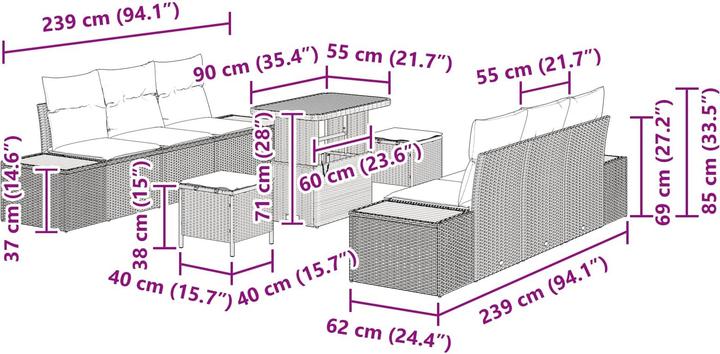Produktbild vidaXL Makenna
