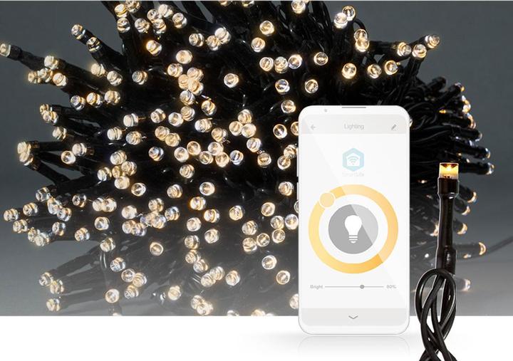 Actual product image Nedis SmartLife Decorative LED | Wi-Fi | Warm White | 400 LED's | 20 m | Android™ / IOS (20 m)