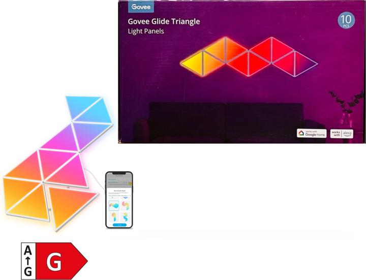 Actual product image Govee Triangle