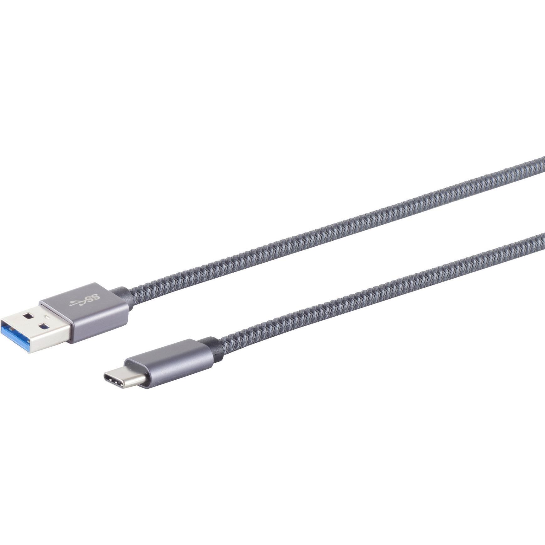 Shiverpeaks S/CONN maximum connectivity USB A-C Kabel--USB-A Adapterkabel, USB-C, 3.2 Gen 2, Pro, 2m (2 m, USB 3.2 Gen 2...