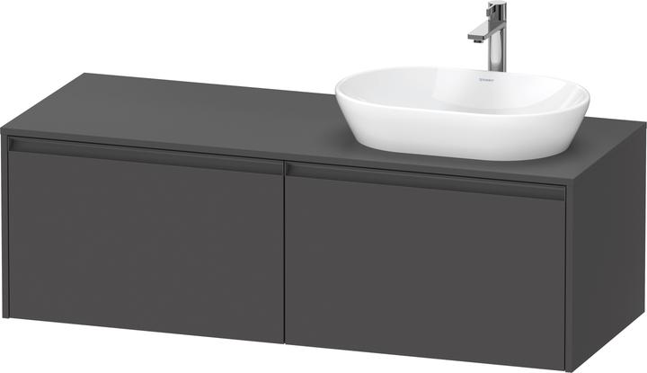 Duravit Ketho.2 Waschtischunterbau, Beckenausschnitt rechts, 1400x459x550mm, K24888R