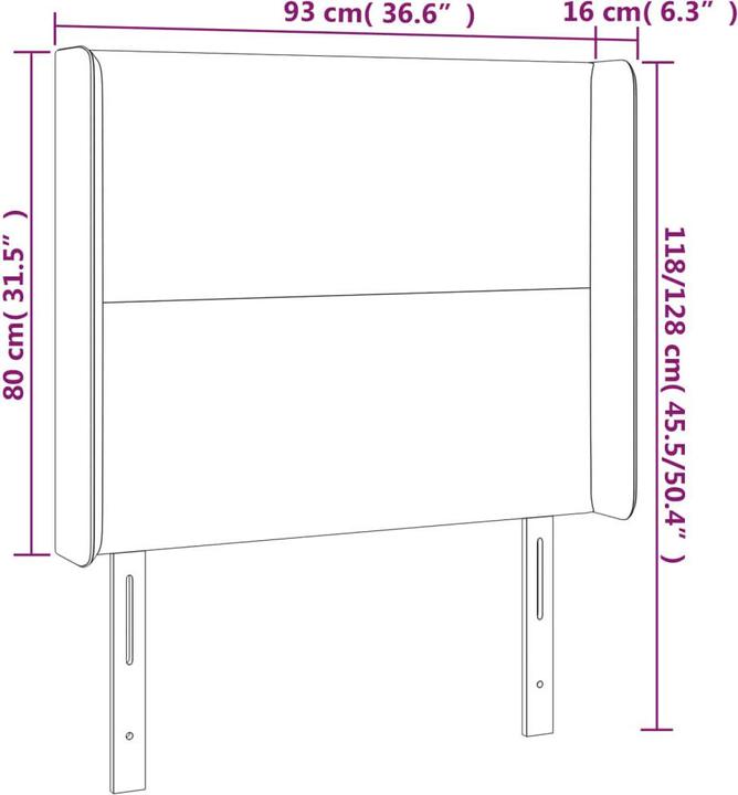 Produktbild VidaXL Raya (93 x 16 x 128 cm)