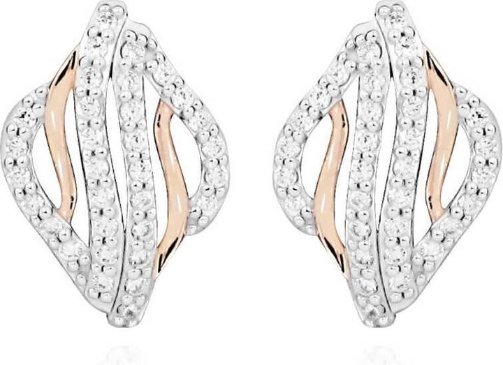 Immagine prodotto Moiss Orecchini in argento bicolore con zirconi E0002149 (L)