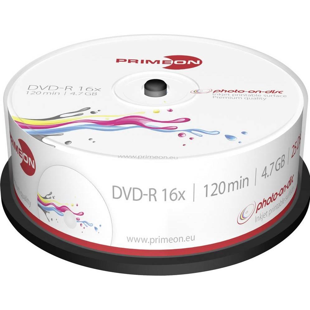 Primeon DVD-R 25er Spindel (25 x), Optischer Datenträger