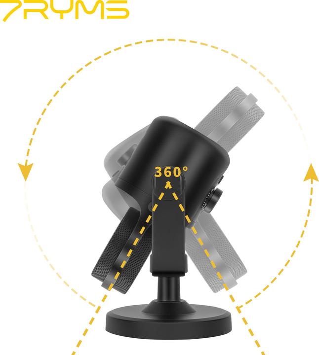 Actual product image 7Ryms Mini Condenser USB Microphone