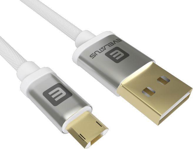 Produktbild Evelatus Data cable Micro USB EDC02 dual side gold plated connectors (1 m, USB 2.0)