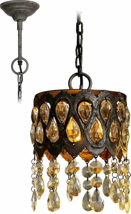 Image du produit Loberon Lampe à suspendre Charron gris antique/clair (E14)